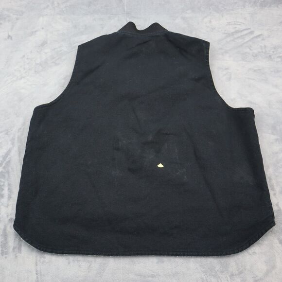 Skechers Vest Mens XL Black Plain Sleeveless Front Pockets Full Zip Jacket - Picture 6 of 16